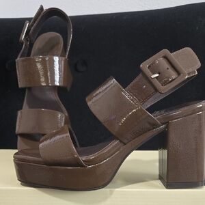 Jeffrey Campbell Chocolate Brown Platform Heels